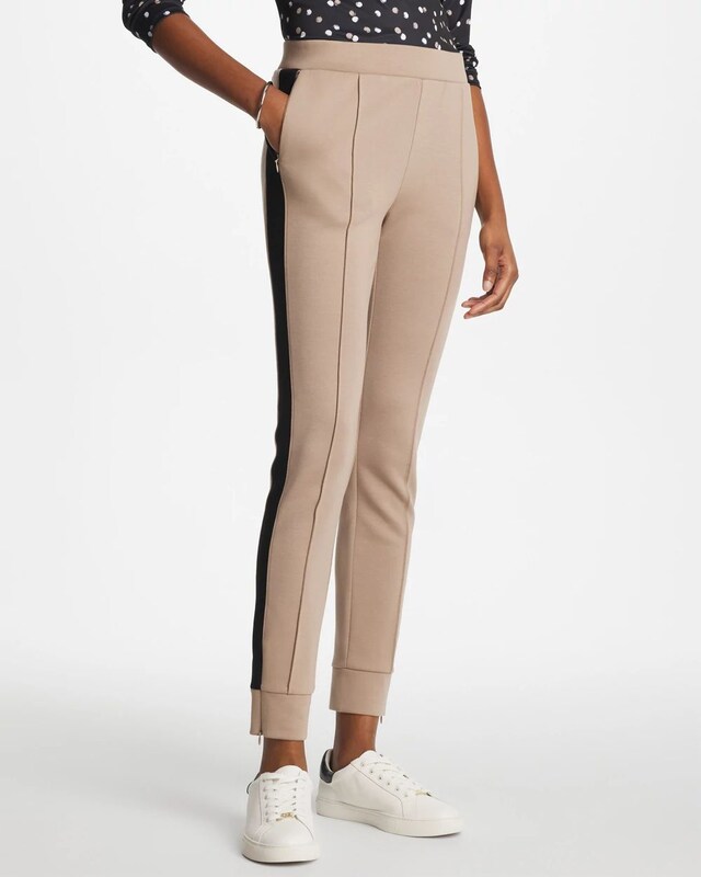 Zenergy Double-Knit Contrast Ankle Pants - image 1